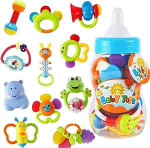 11 IN 1 መጫወቻ የድድ ማከኪያ Smart Rattle