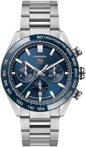 TAG Heuer Carrera Chronograph Blue Dial Steel