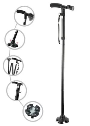 Foldable Multi-functional Walking Stick