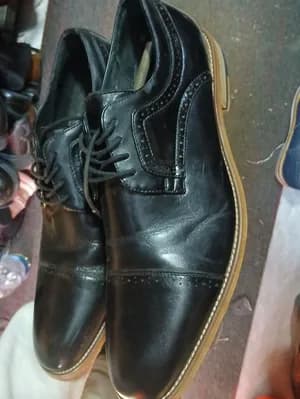 Stacky Black Formal Shoes Size 47