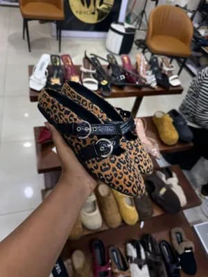 Dr Leopard Mule Shoes Size 36