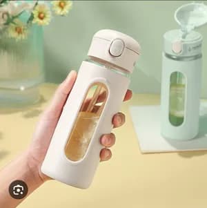 portable glass water bottles