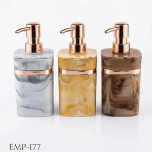Marble Liquid Soap Dispenser Set