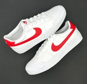 Nike Court Shot White Red Shoes
