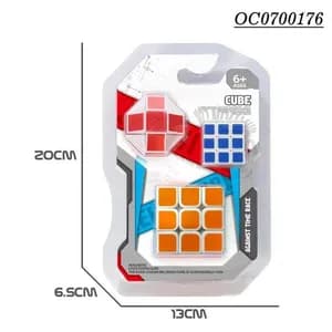 3 in 1 Stress Reliver Plastic Cube