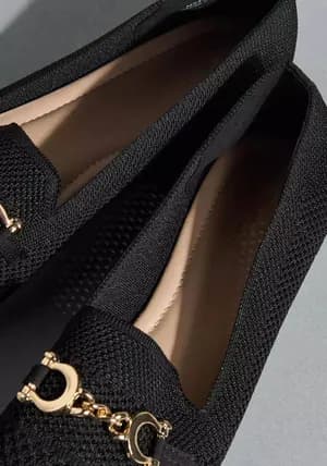 MAX metal accent ballerina flat