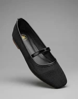 Mesh Mary Jane ballet flats