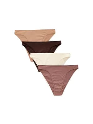 Primark 4pk High Leg Neutral Briefs