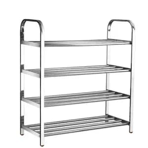 4 Layer Stainless Steel Shoe Rack