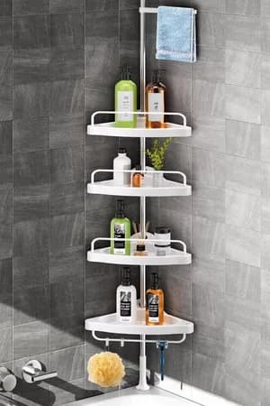 Adjustable Bathroom Corner Shelf