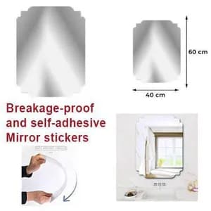 Self-Adhesive Decorative Mirror Sticker 40x60cm