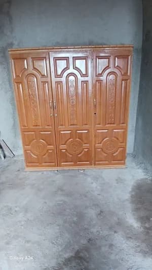 Three-Door MDF Wardrobe