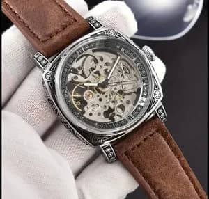 Luxury leather belt watch