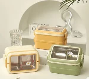 Stainless Steel Stacked Lunch Box