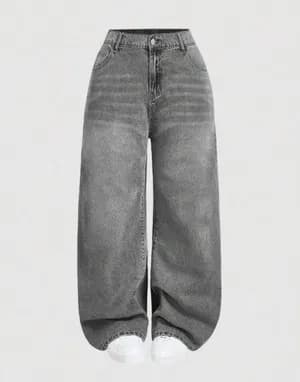 Shein Grey Baggy Jeans