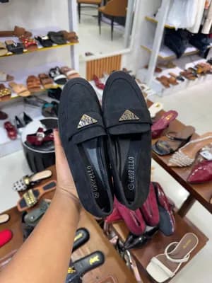 Black Women's Suede Loafers