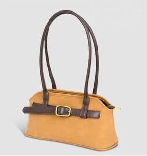 Shoulder bag with a distinctive belted detail