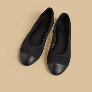 MAX toe cap mesh ballerina shoe