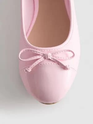 Primark paneled bow ballerina flat