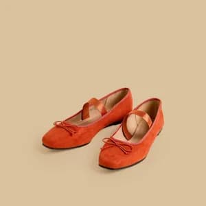 MAX plain bow ballerina with elastic strap