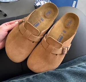 Birkenstock Boston Clog Suede Sandals