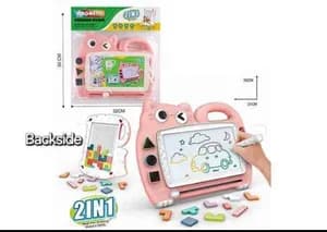 2-in-1 Magnetic Drawing Board & Mosaic Puzzle Set