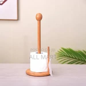 Bamboo Kitchen Paper Towel Holder
