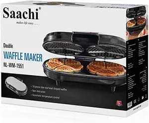 Saachi Heart Shape Double Waffle Maker