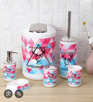 6 PCS BATHROOM SET