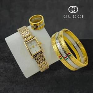 Ladies' Watch Set with Matching Bracelet & Ring