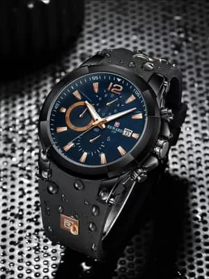 REWARD Men's Quartz Silicone Strap Watch
