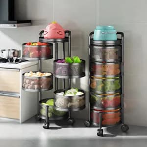 Rotating kitchen organizer