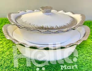 Two-Piece Decorative Stew Serving Dishes