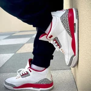 Jordan 3 Cardinal red