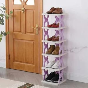 Six-Layer Folding Shoe Rack