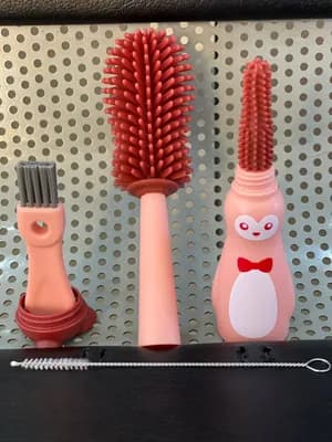 4-in-1 Silicone Baby Bottle Brush Set