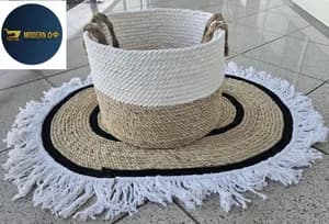 Traditional Coffee Basket and Mat Set
