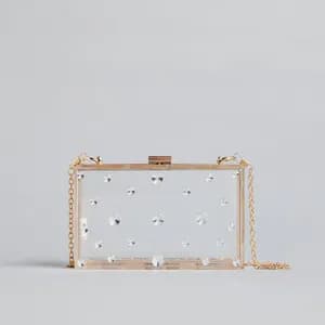 MAX Embellished Crossbody Bag with Chain Strap