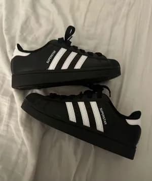 Adidas Superstar Black White Sneakers