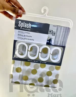 Splash Shower Curtain with Rings