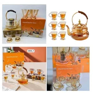 Gourd Glass Tea Set 7-Piece