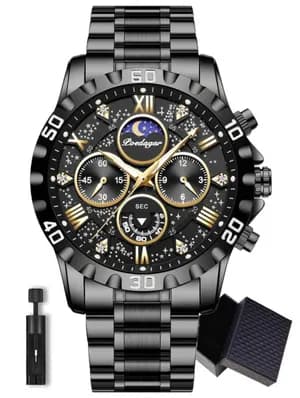 POEDAGAR Men's Sports Quartz Watch