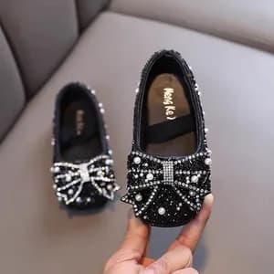 Girls Pearl Decor Princess Sandals