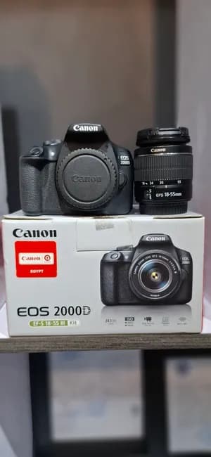 Canon EOS 2000D DSLR with 18-55mm Lens