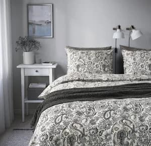 IKEA Duvet cover 240x220/50x80 grey/white