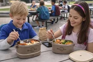 Double-Layer Stainless Steel Lunch Box