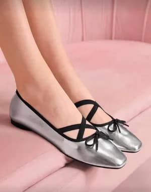 Bow ballerina flat 38