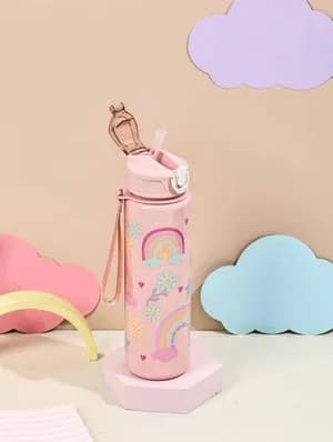 Cartoon themed colorful kid's water bottle 800 ml
