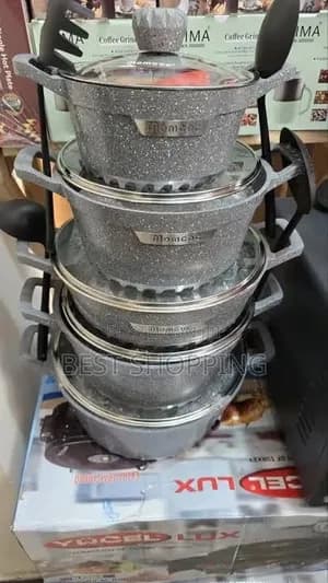 MOMCO 17 pcs Granite cookware set