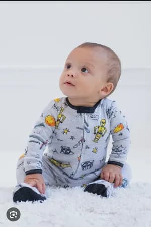 3-piece newborn Baby foot wrapped Jumpsuit